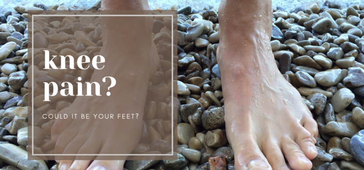 Knee pain? Could it be your feet? Feet on a rocky beach
